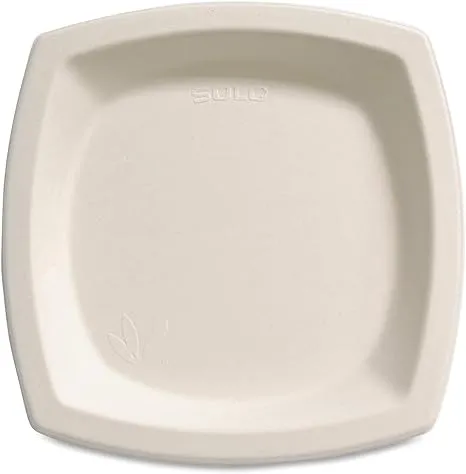 Safco 6PSC-2050 Bare Eco-Forward Dinnerware, 6" Plate, Ivory. 125/Pack