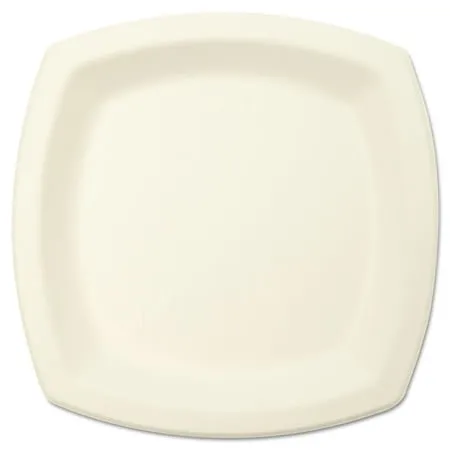 Solo Bare Eco-Forward Sugarcane Snack/Dessert Plates 6 7/10 125 Count