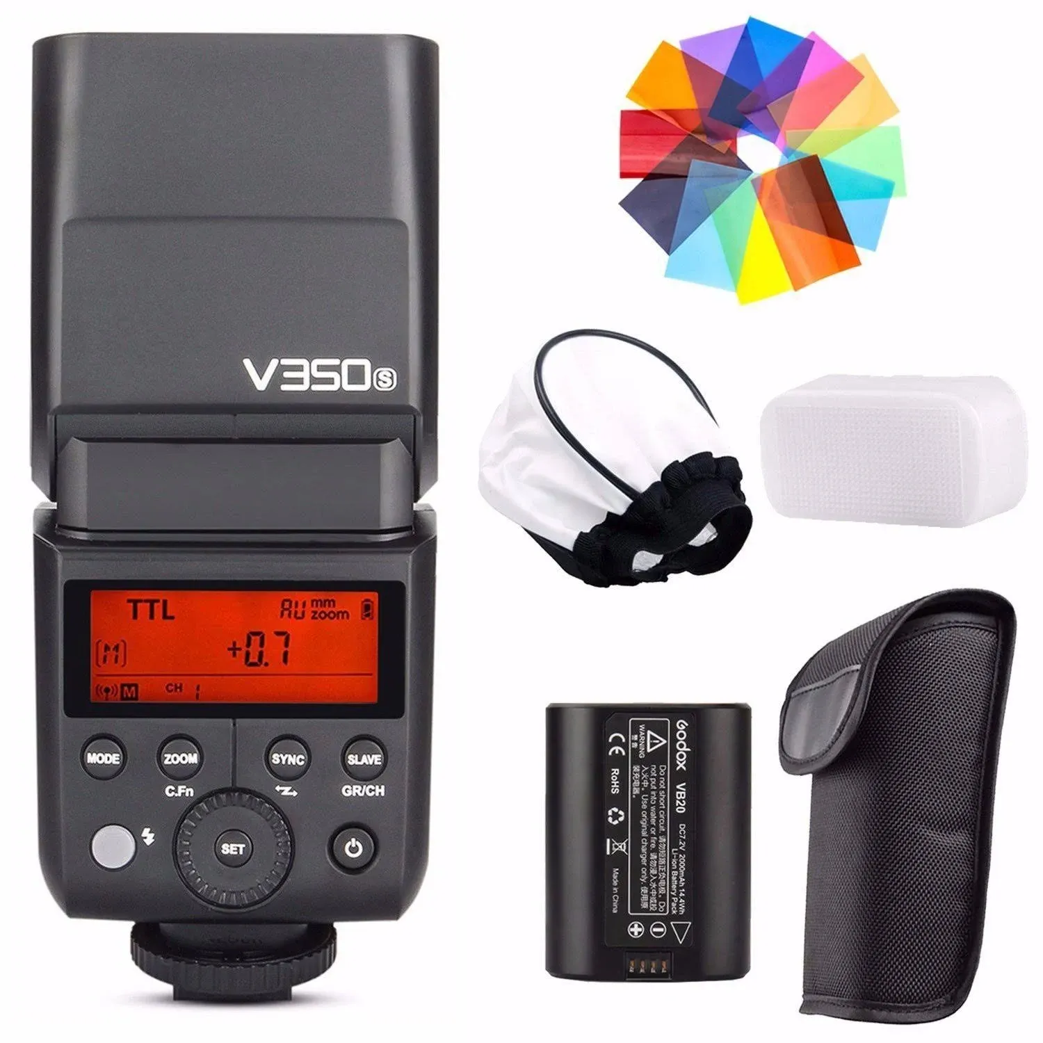 Godox V350S 2.4G TTL Li-ion Camera Flash 1/8000s Wireless Transmission For Sony