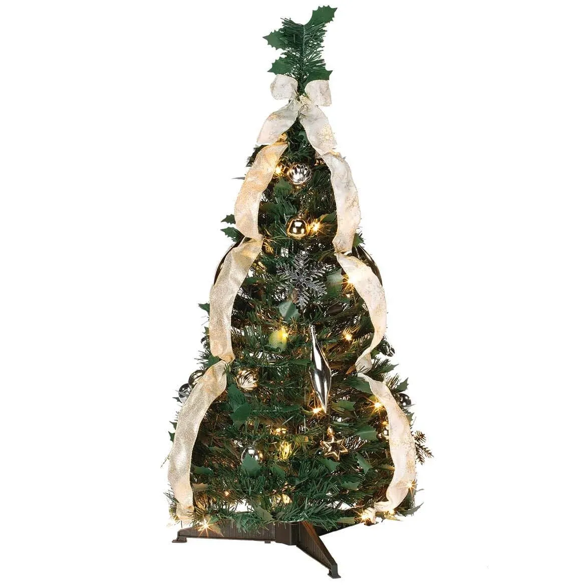 Holiday PeakTM 3' Silver & Gold Pull-Up Tree