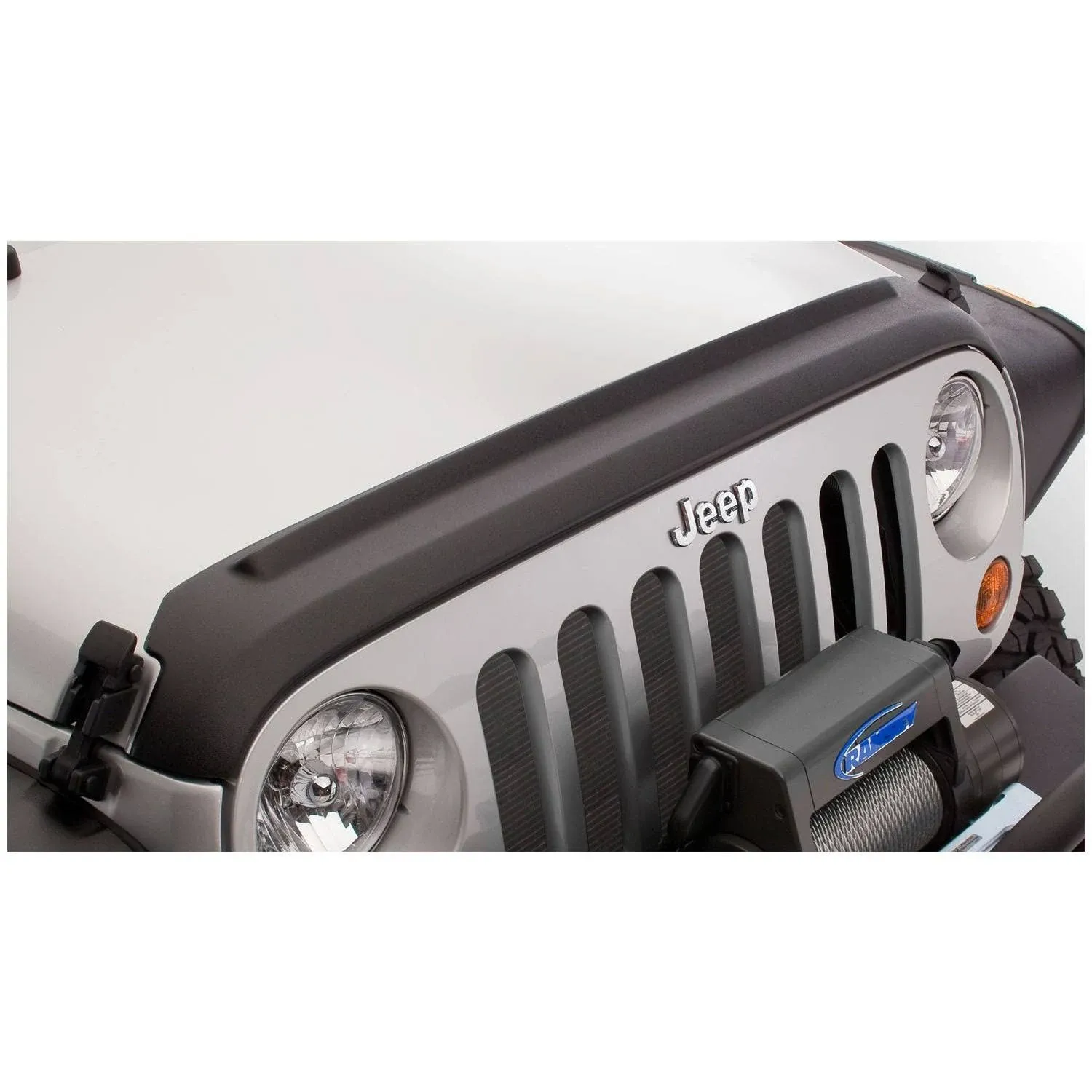 Bushwacker 07-18 Jeep Wrangler (JK) / (JK) Unlimited Trail Armor Hood Guard - Black