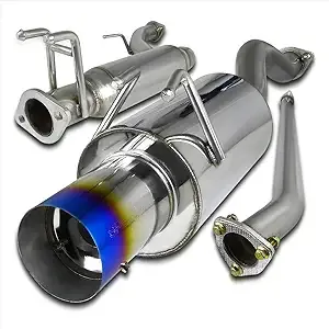 Fits 2006-2011 Honda Civic 4dr Sedan Muffler Catback Exhaust System Burnt Tip