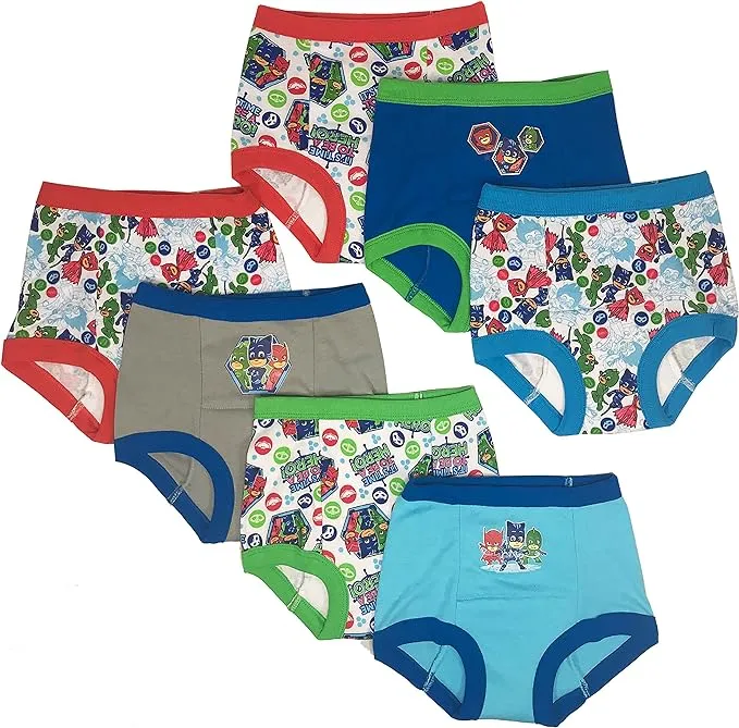 PJ Masks Boys 7-Pack Training Pants Sizes 2T, 3T, 4T