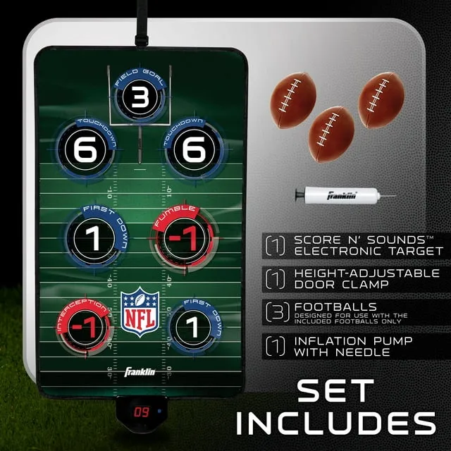 Franklin Sports NFL Score N&#039; Sounds Electronic Football Hanging Target NEW