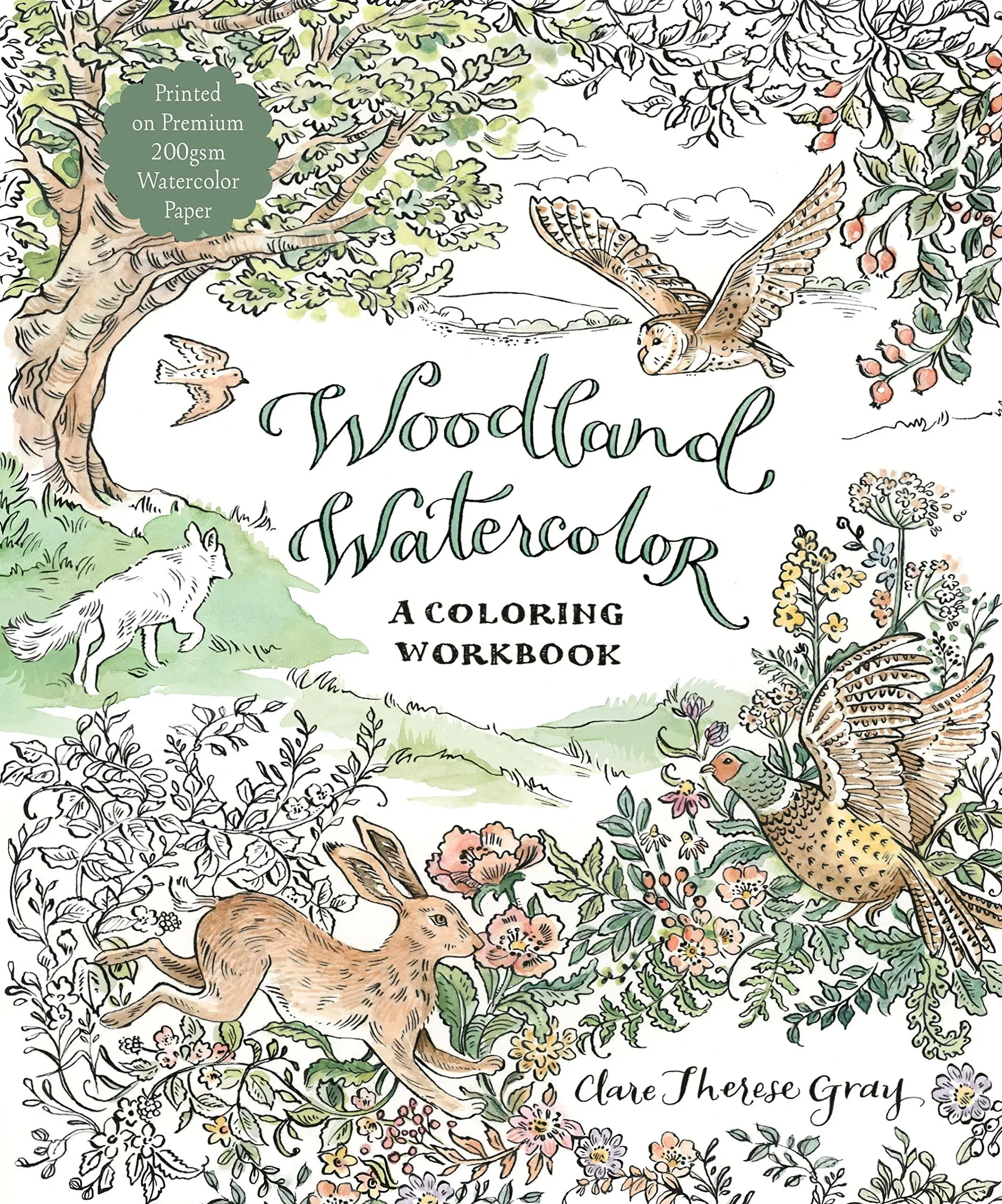 Woodland Watercolor: A Coloring Workbook [Book]