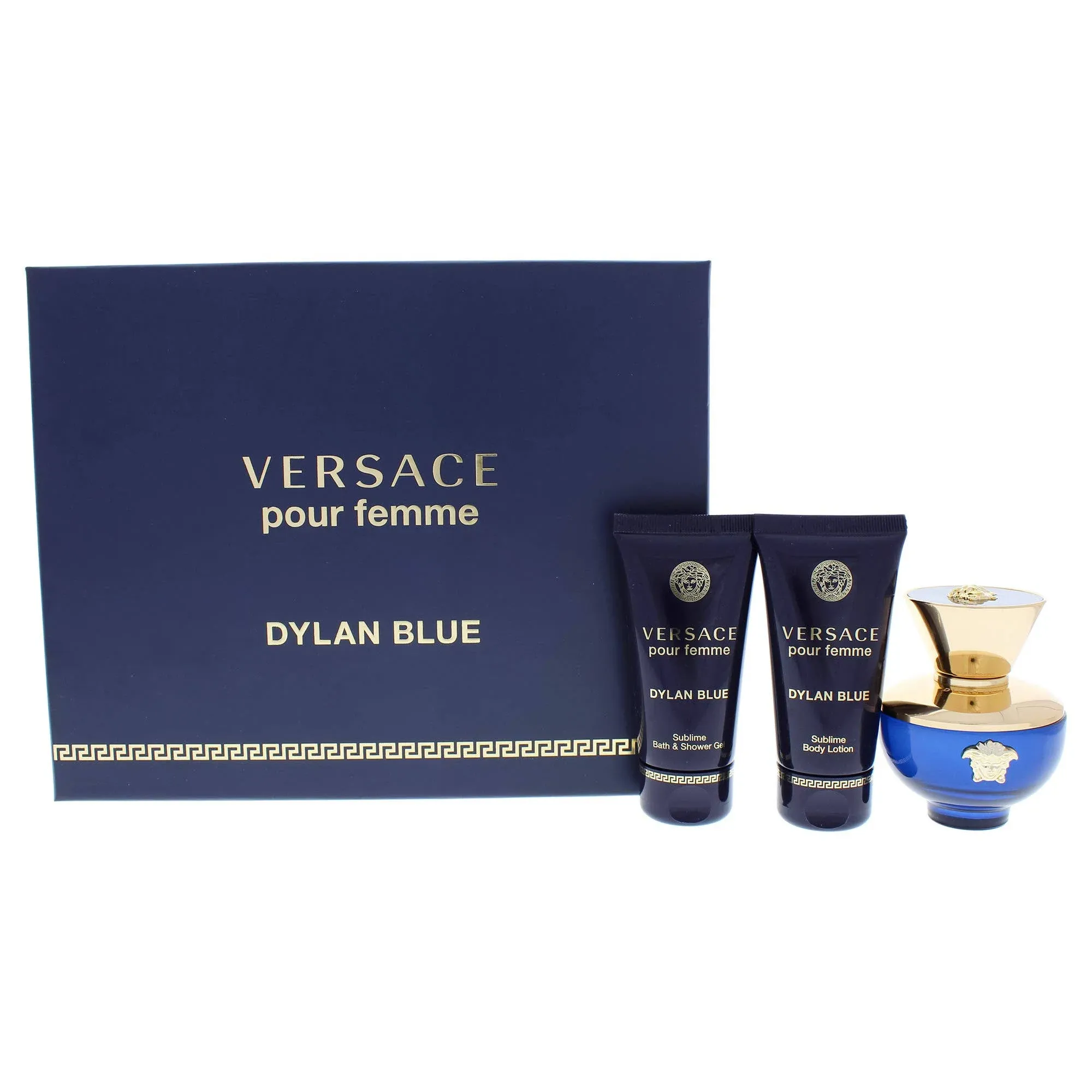 Versace 8011003843770 Dylan Blue By for Women - 3 Pc Gift Set 1.7oz Ed