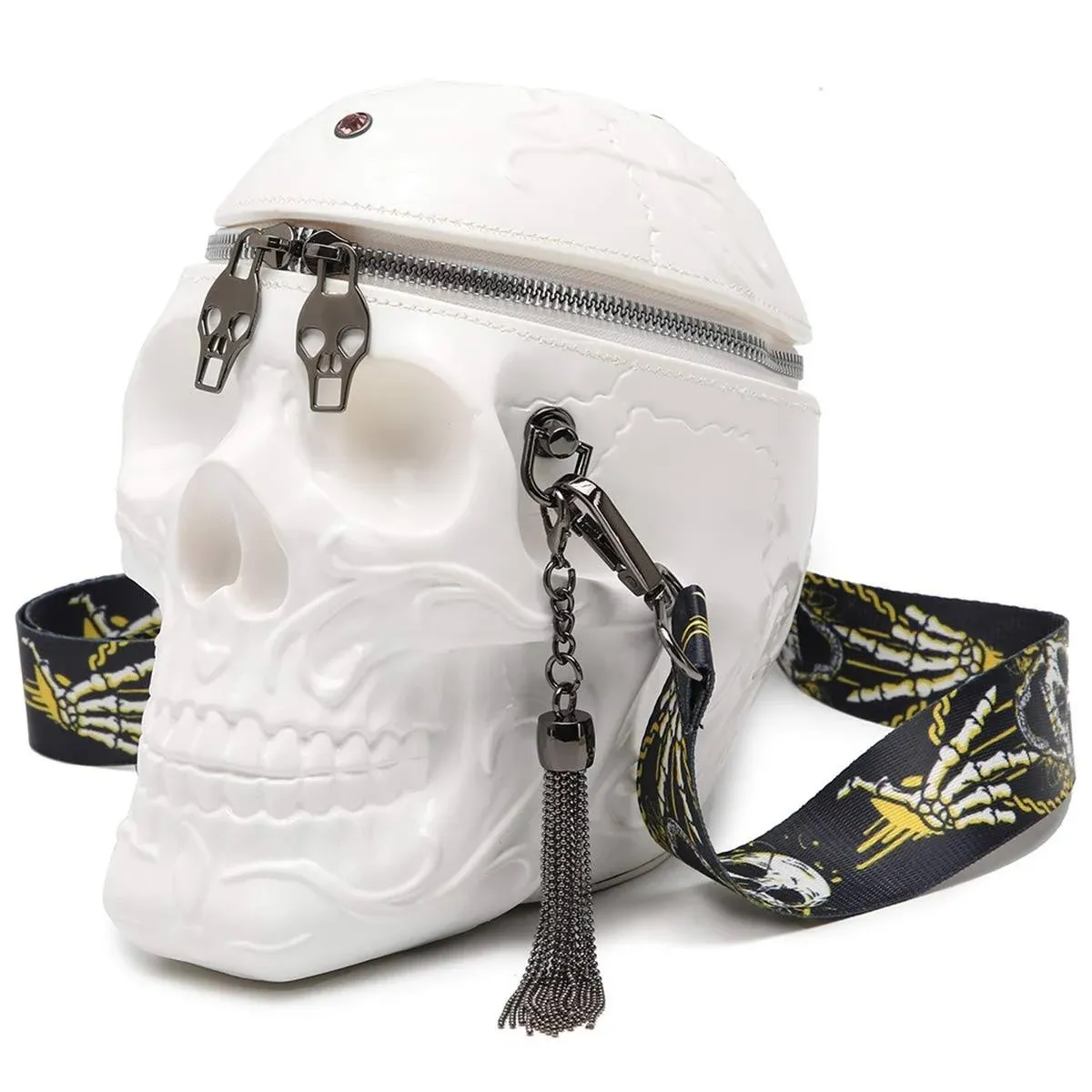 kiisy Skull Purses Handbags for Women Shoulder Bag,Skull Crossbody Purse Gothic Bag Purses Holiday Party Gift