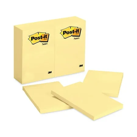 Original Pads In Canary Yellow, 4" X 6", 100 Sheets/pad, 12 Pads/pack