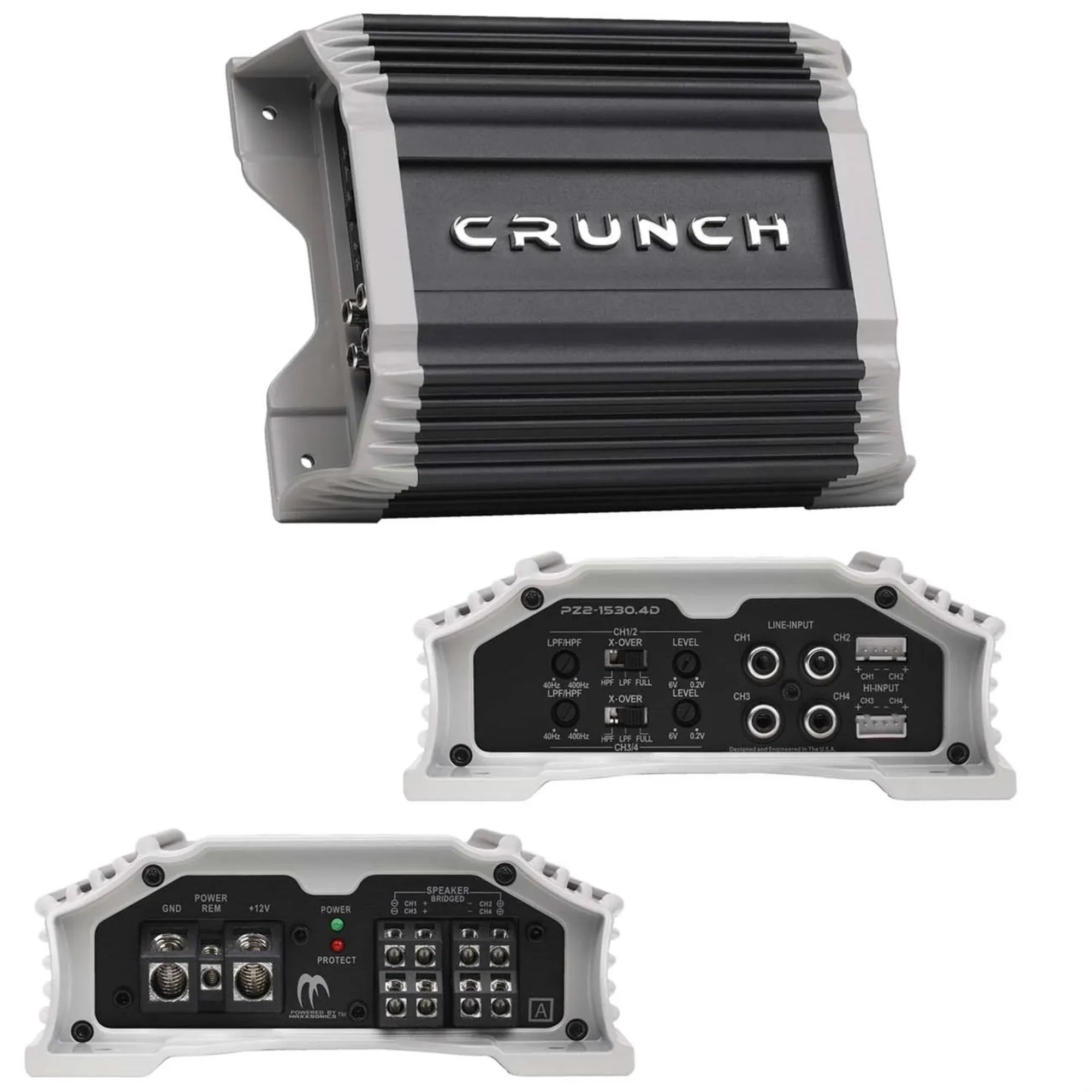 Crunch Powerzone 2 Series 1500W Max Power 4-Channel C Amplifier