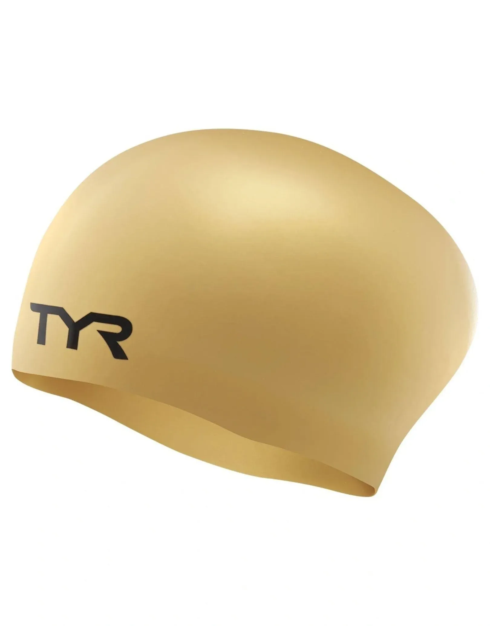 TYR Long Hair Silicone Wrinkle-Free Swim Cap