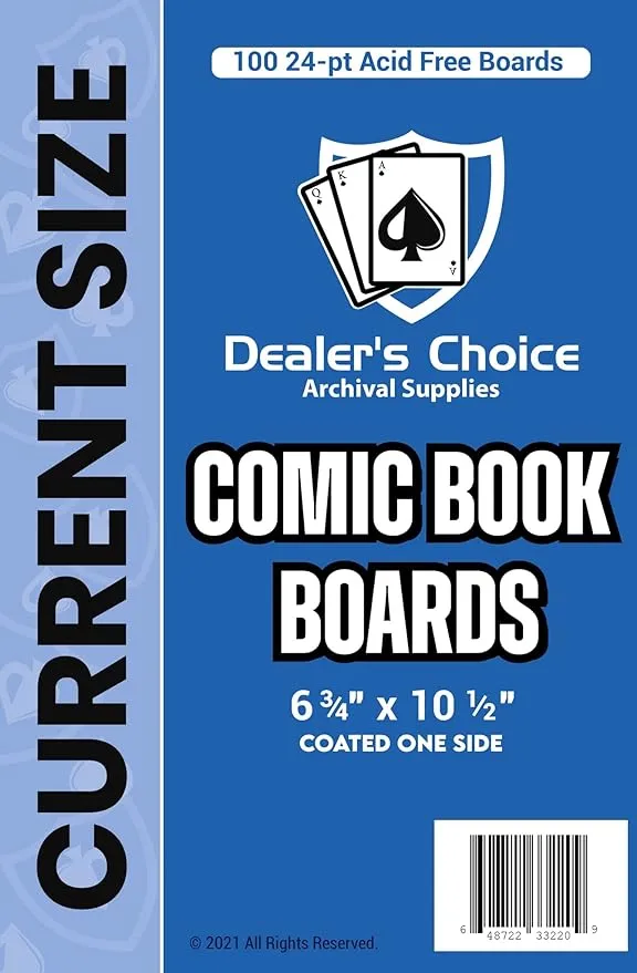 DEALER S CHOICE COMIC BOOK BOARDS (1 000 ct.)