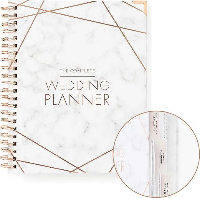 New Marble Gold Wedding Planner