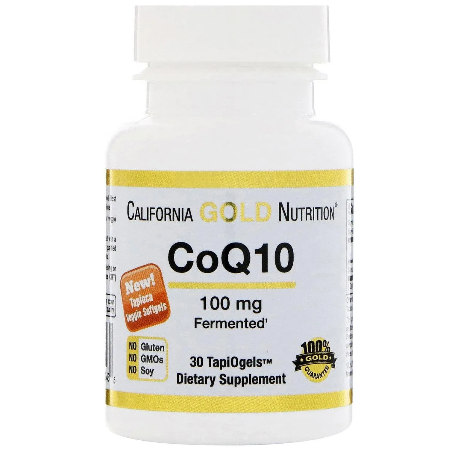 California Gold Nutrition, CoQ10, 100 mg, 30 Veggie Softgels