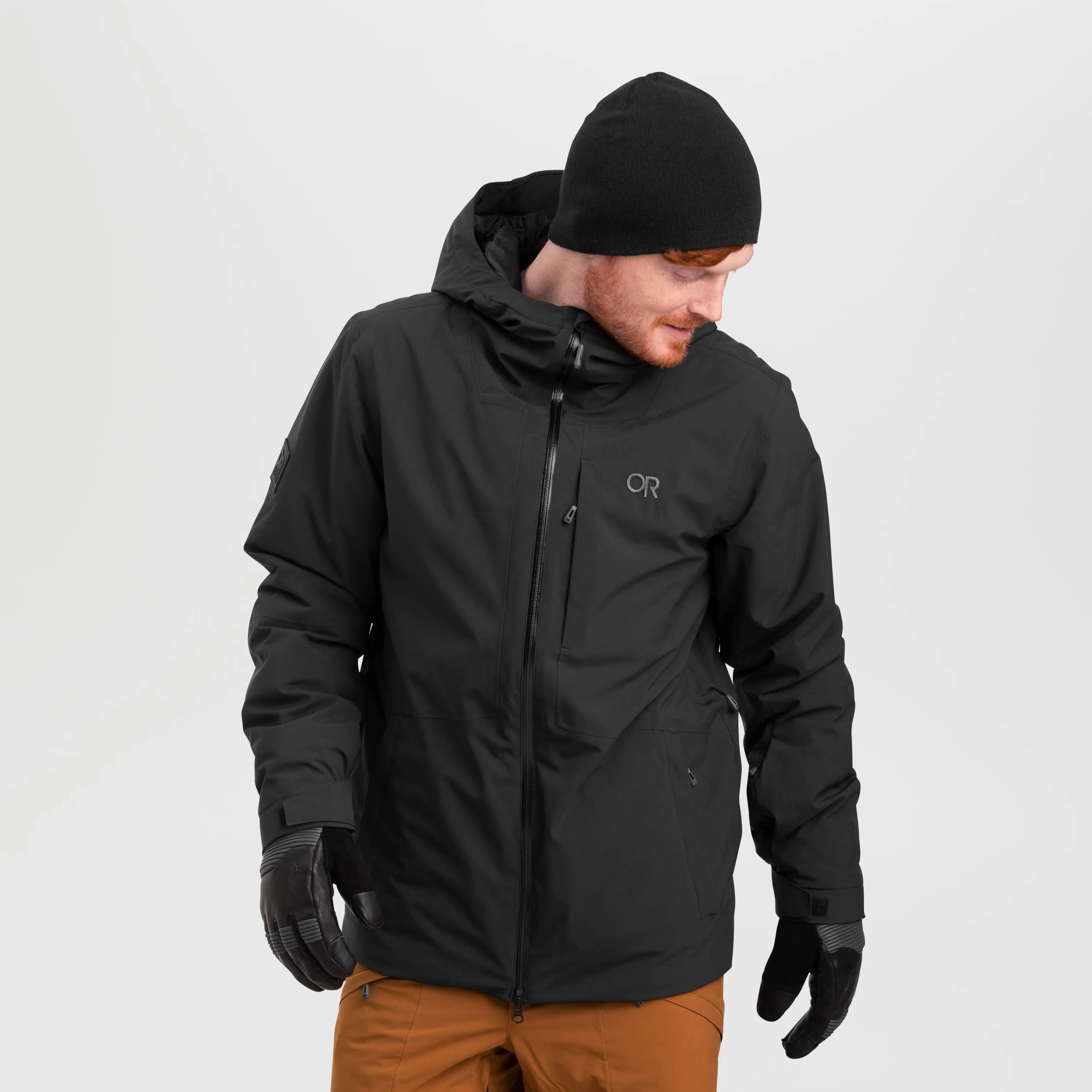 Outdoor Research Men's Snowcrew Jacket - Small - Loden / Flint