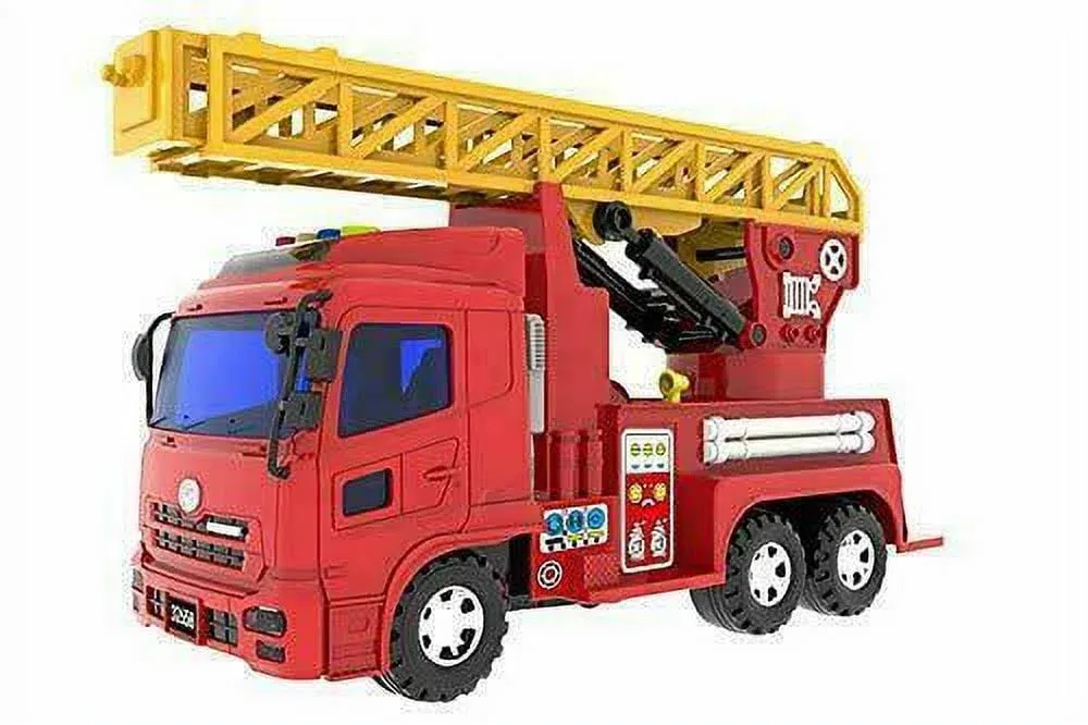 Big Daddy Extra Big Red Fire Truck with Lights and Sounds and Extendable Ladder