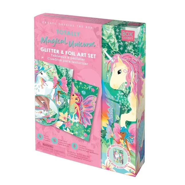 Box CanDIY Totally Magical Unicorns Glitter & Foil Art Set