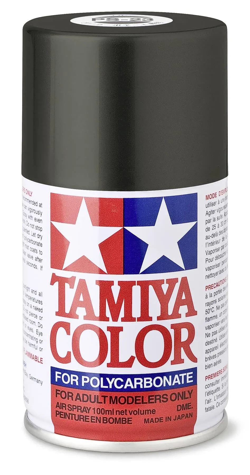 Tamiya PS-23 Gun Metal Polycarbonate Spray Paint,