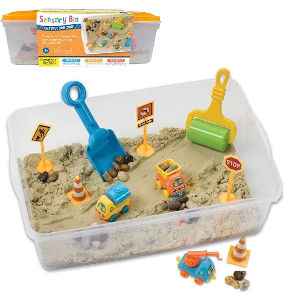 Creativity for Kids Construction Zone Sensory Bin