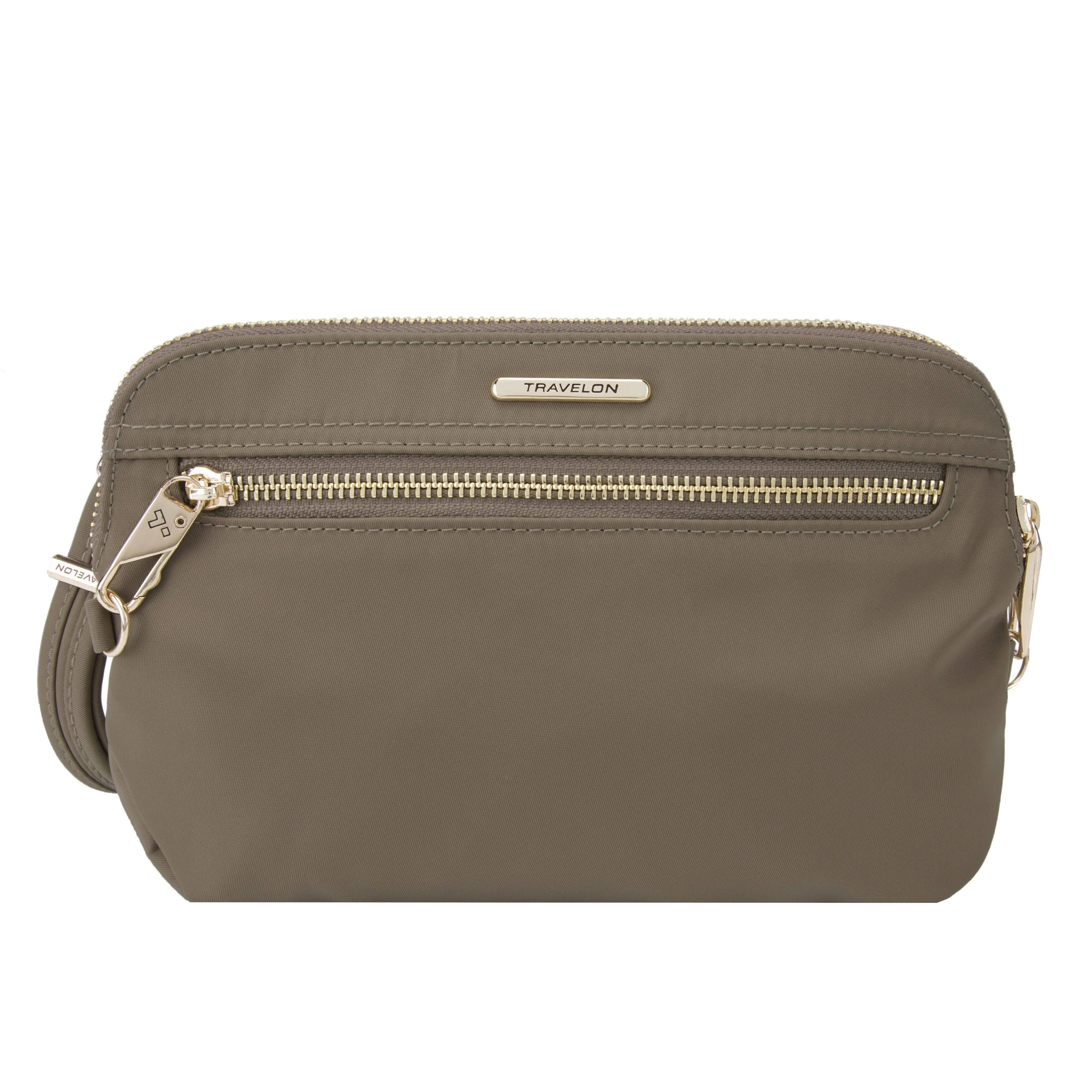 Travelon Anti-Theft Tailored Convertible Crossbody Clutch - Sable