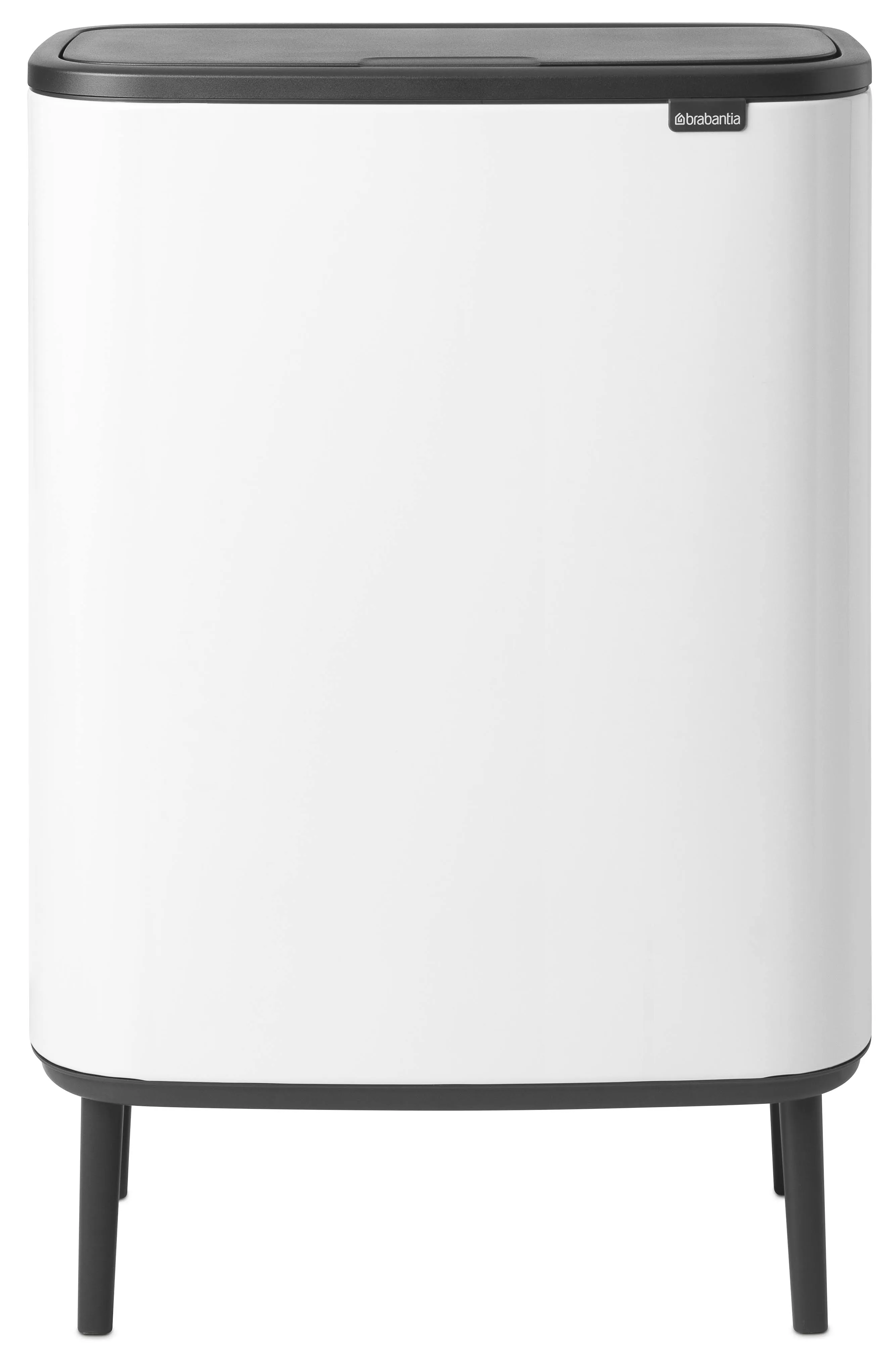 Brabantia Bo Hi Touch Top Trash Can, 16 Gallon Color: White