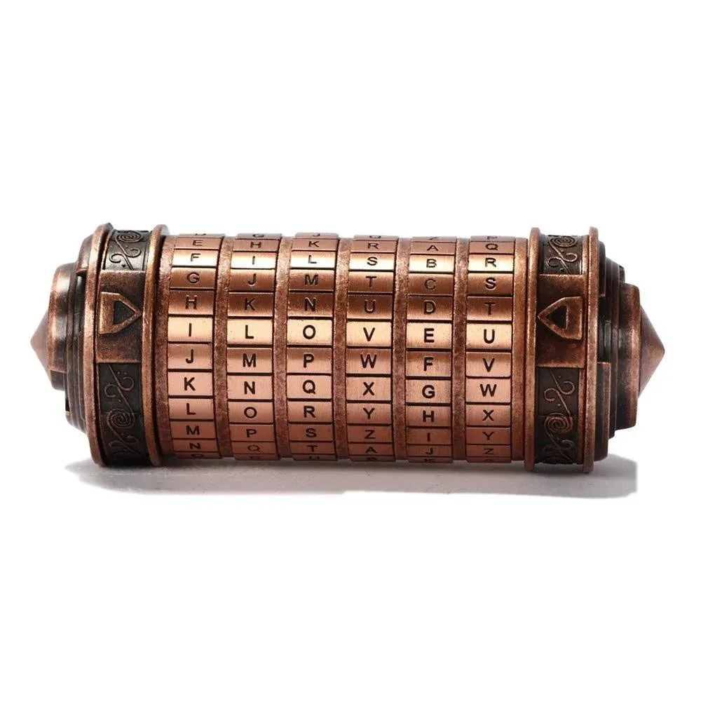 Cryptex Da Vinci Code Mini Cryptex Lock Puzzle Boxes with Hidden Compartments Anniversary Valentine's Day Romantic Birthday Gifts for Her Gifts for Girlfriend Box for Men