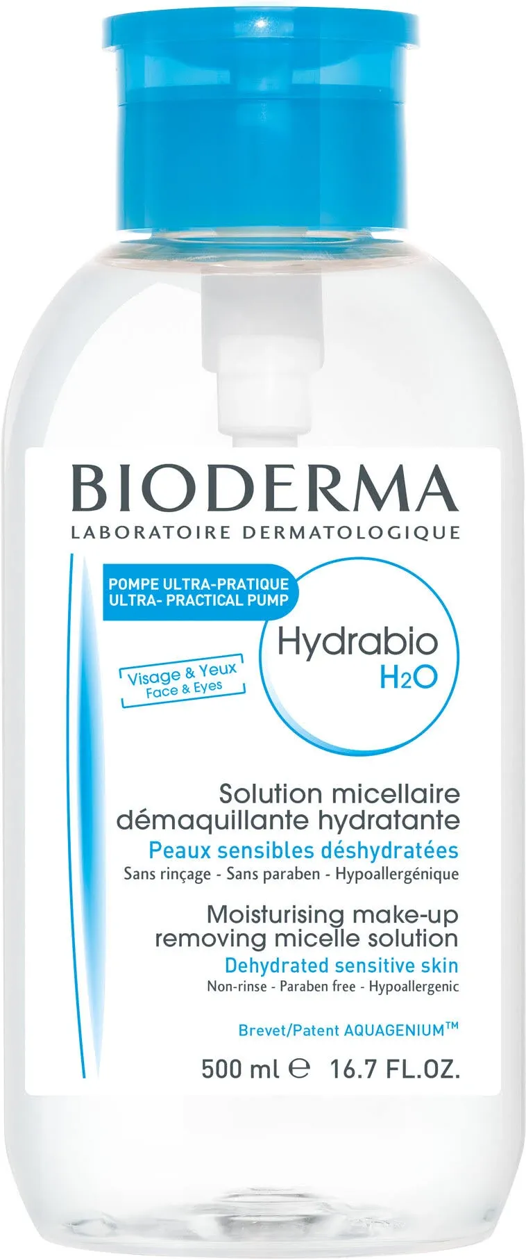 Bioderma Hydrabio H2O Pump 500 ml