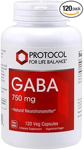 Protocol GABA 750mg - Normal Cognition- Supplement - 120 Veg Caps