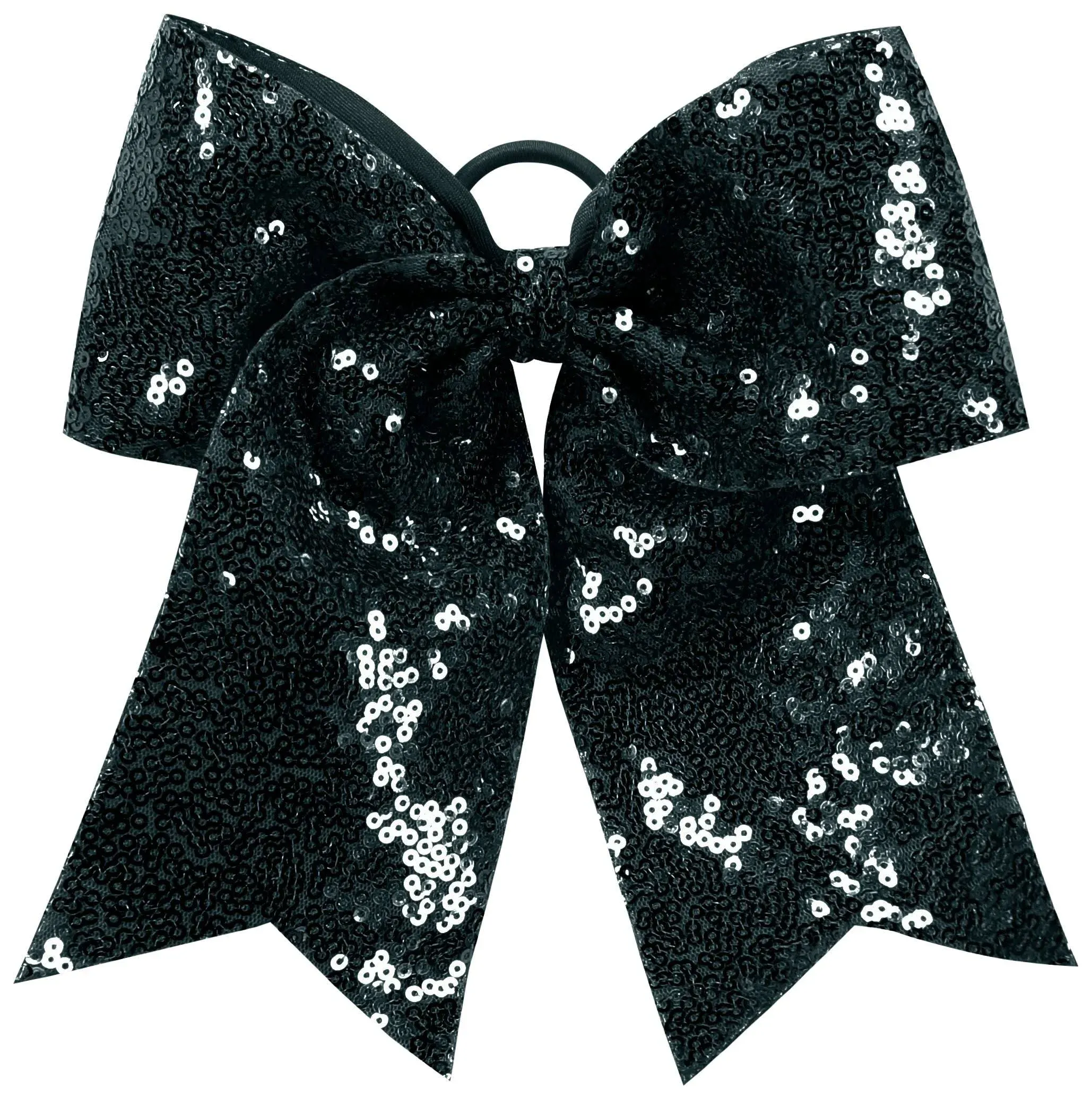 Augusta Sportswear 6702 Sequin Cheer Hair Bow - Black