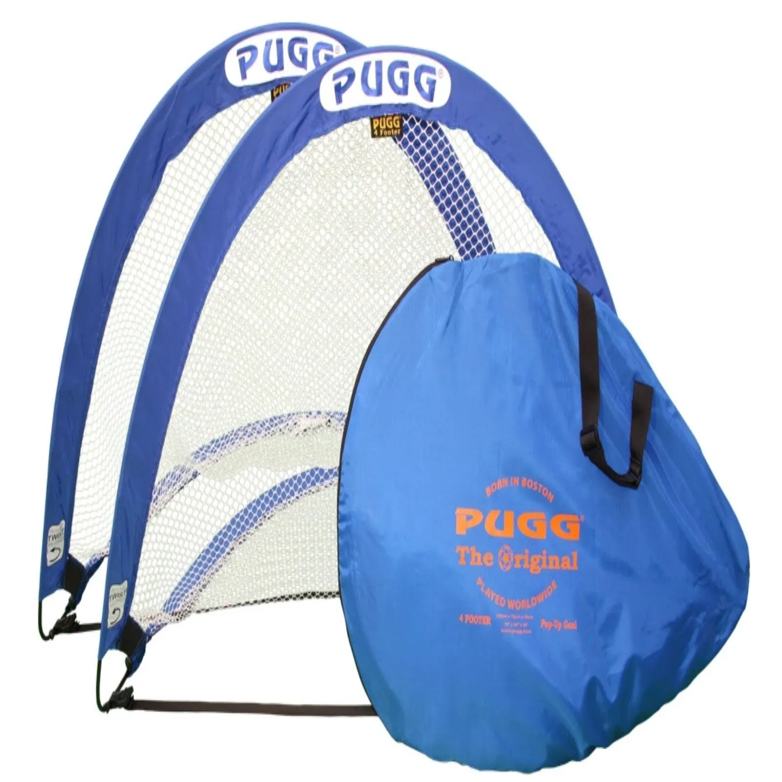 Pugg 4 Foot Pop Up Soccer Goal - Portable Training Futsal Football Net