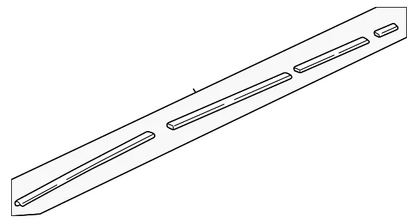 Genuine Honda 74306-SHJ-A21 Roof Molding