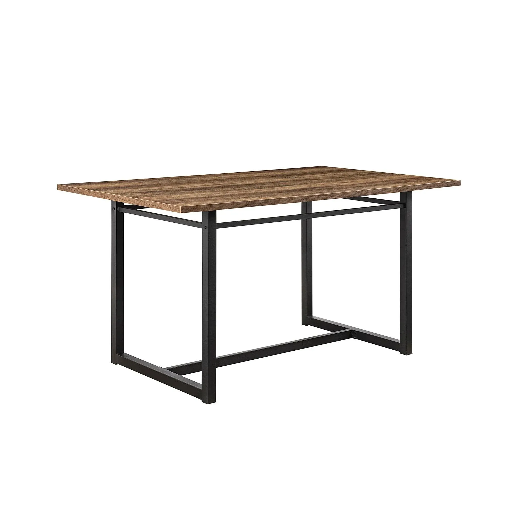 Walker Edison 60" Contemporary Wood and Metal Dining Table