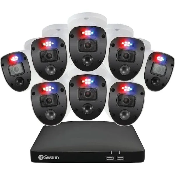 Swann Communications Enforcer 8-Channel DVR Security System — 8 Cameras, 1TB ...