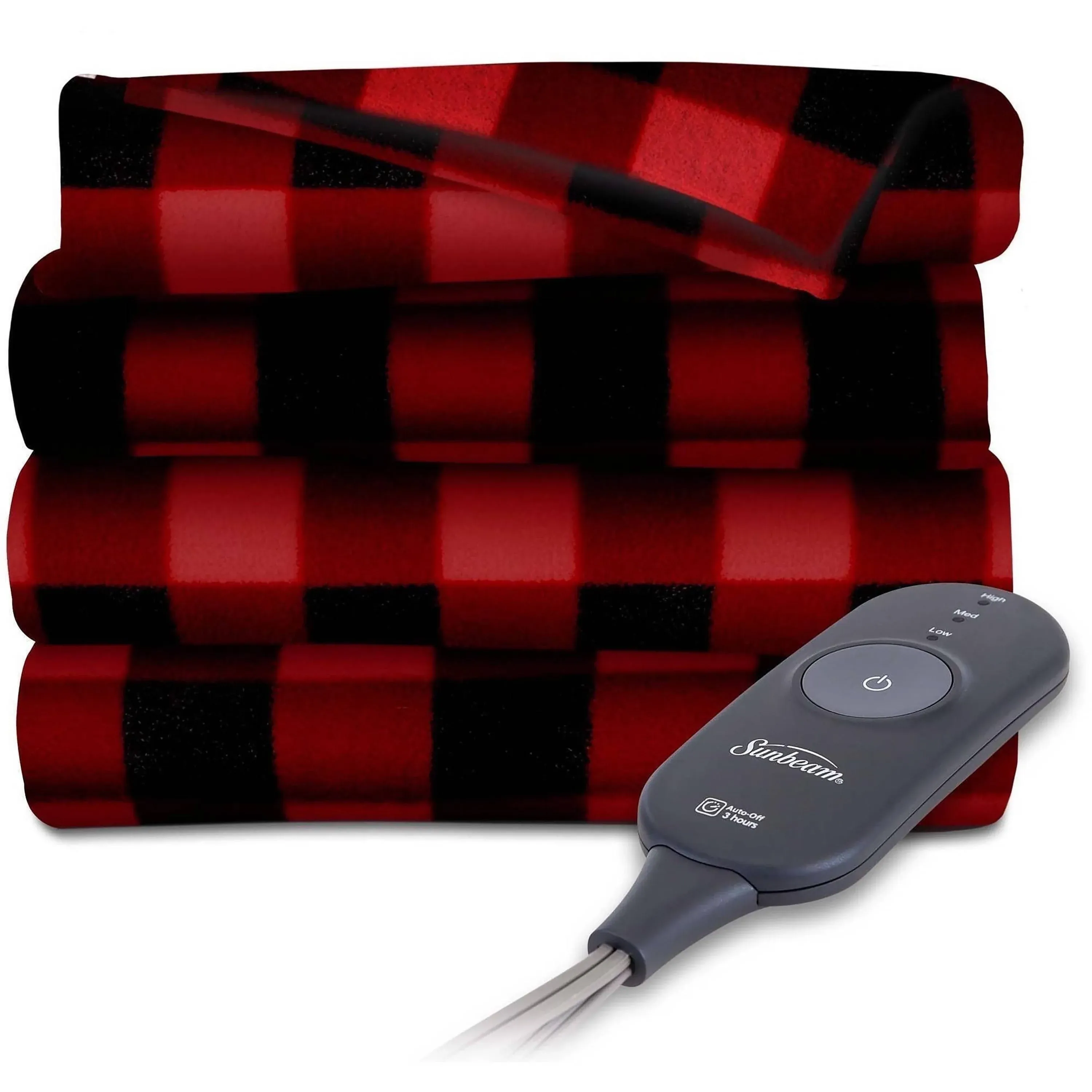 Sunbeam Fleece Electric Heated Warming Throw Blanket TB16