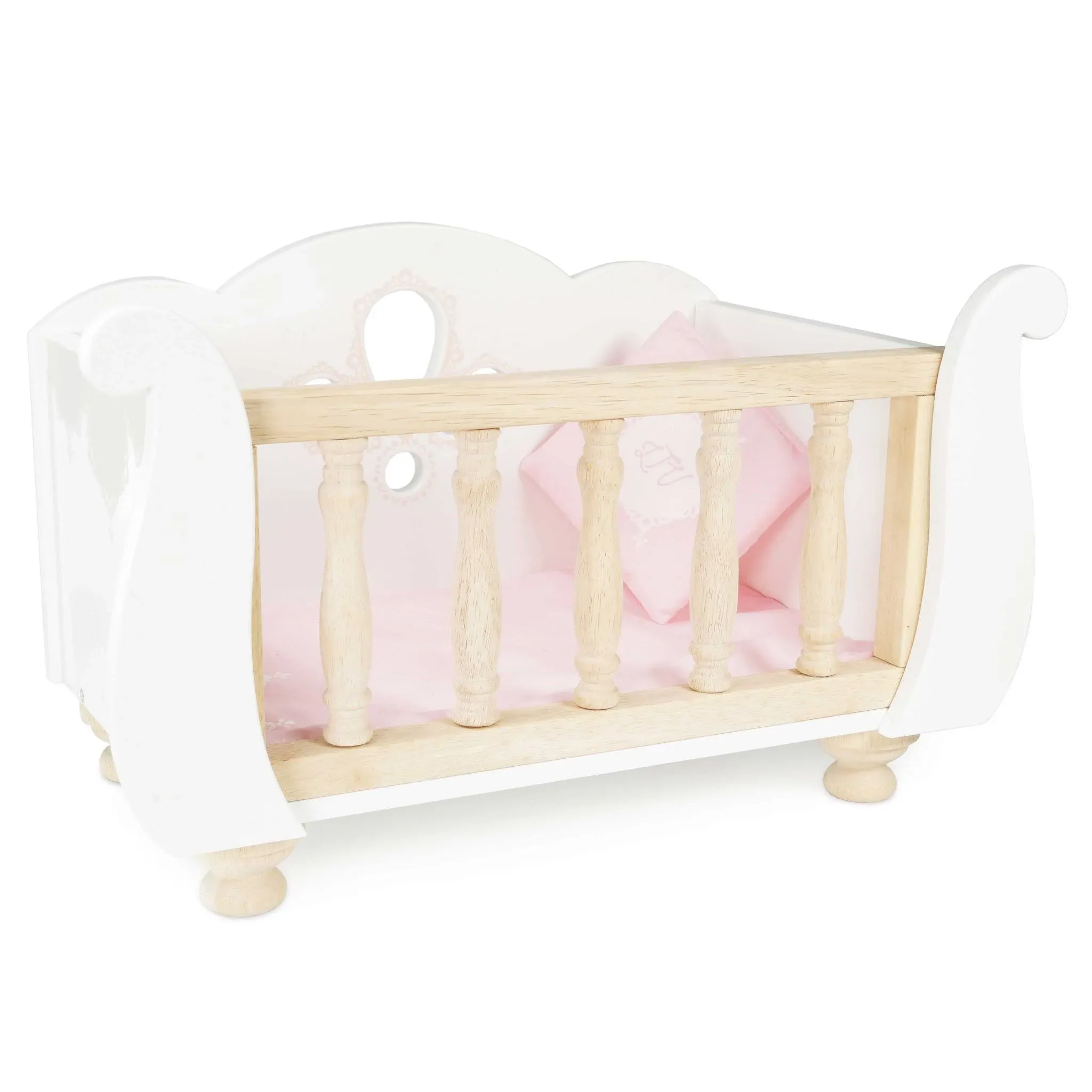 Le Toy Van Sleigh Doll Cot And Crib