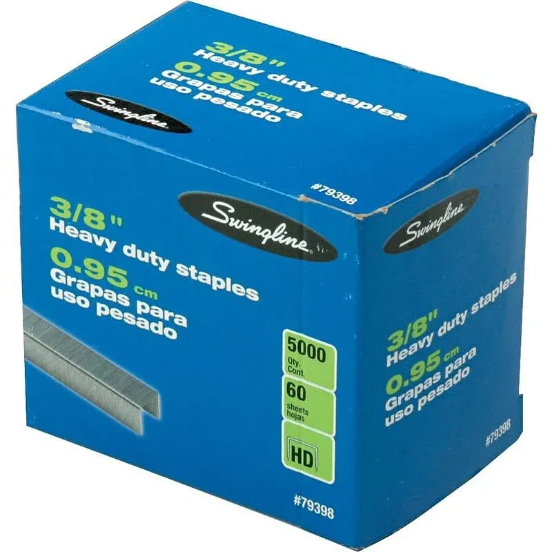 Swingline Heavy-Duty Staples, 3/8" - 5000 count