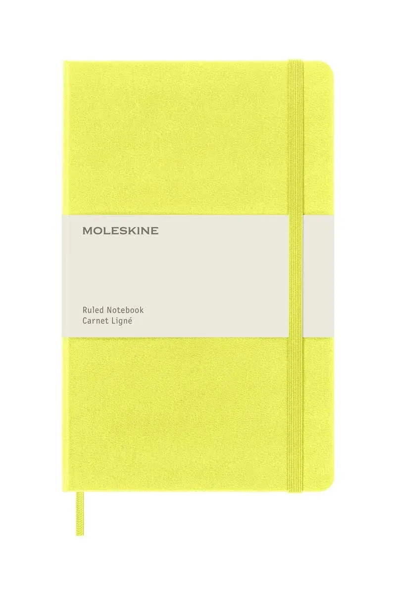 Moleskine Classic Notebook, Large, Ruled, Hay Yellow, Hard Cover (5 x 8.25)