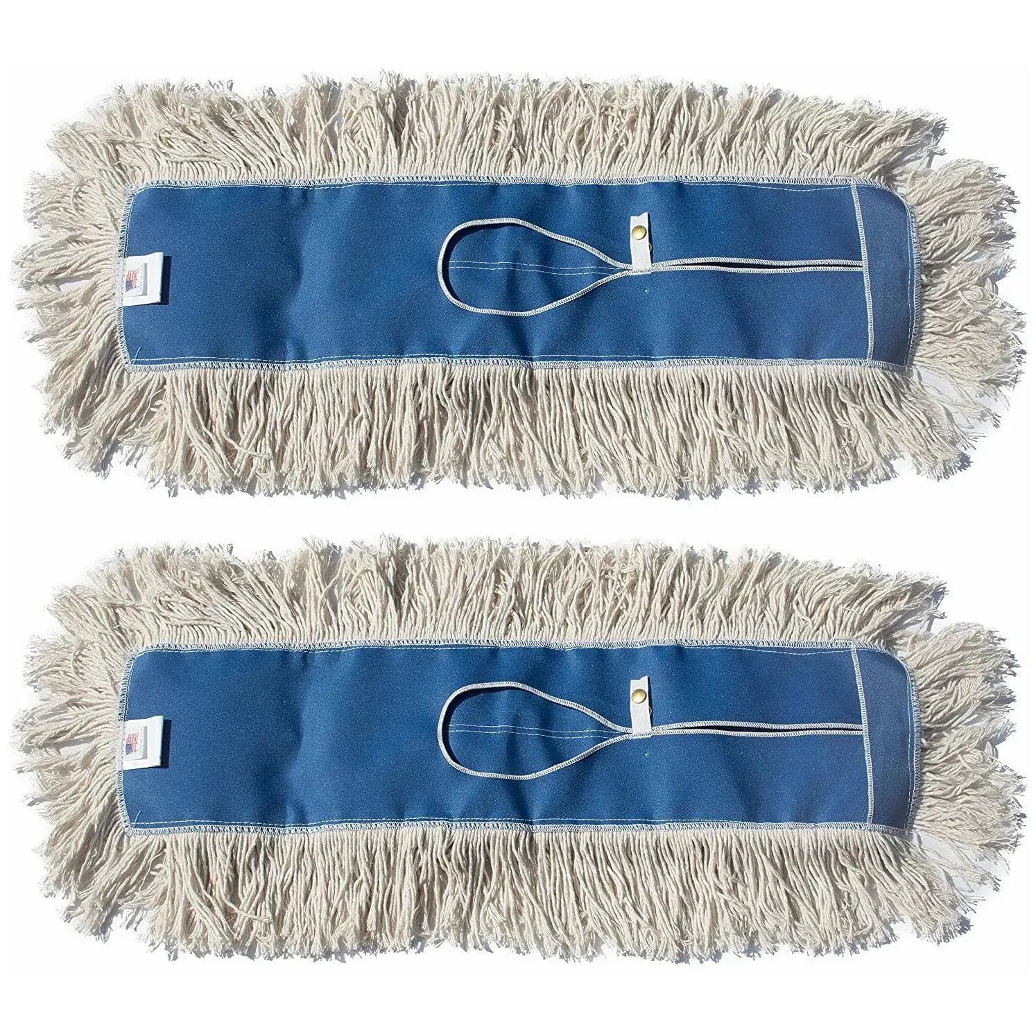 Nine Forty Industrial-Grade 24x5 Cotton Dust Mop Head Refills, Perfect Replacement for Busy Home, Gym, Industrial and Commercial Spaces, Heavy-Duty Mop for Janitorial & Housekeeping Needs - 2 Pack