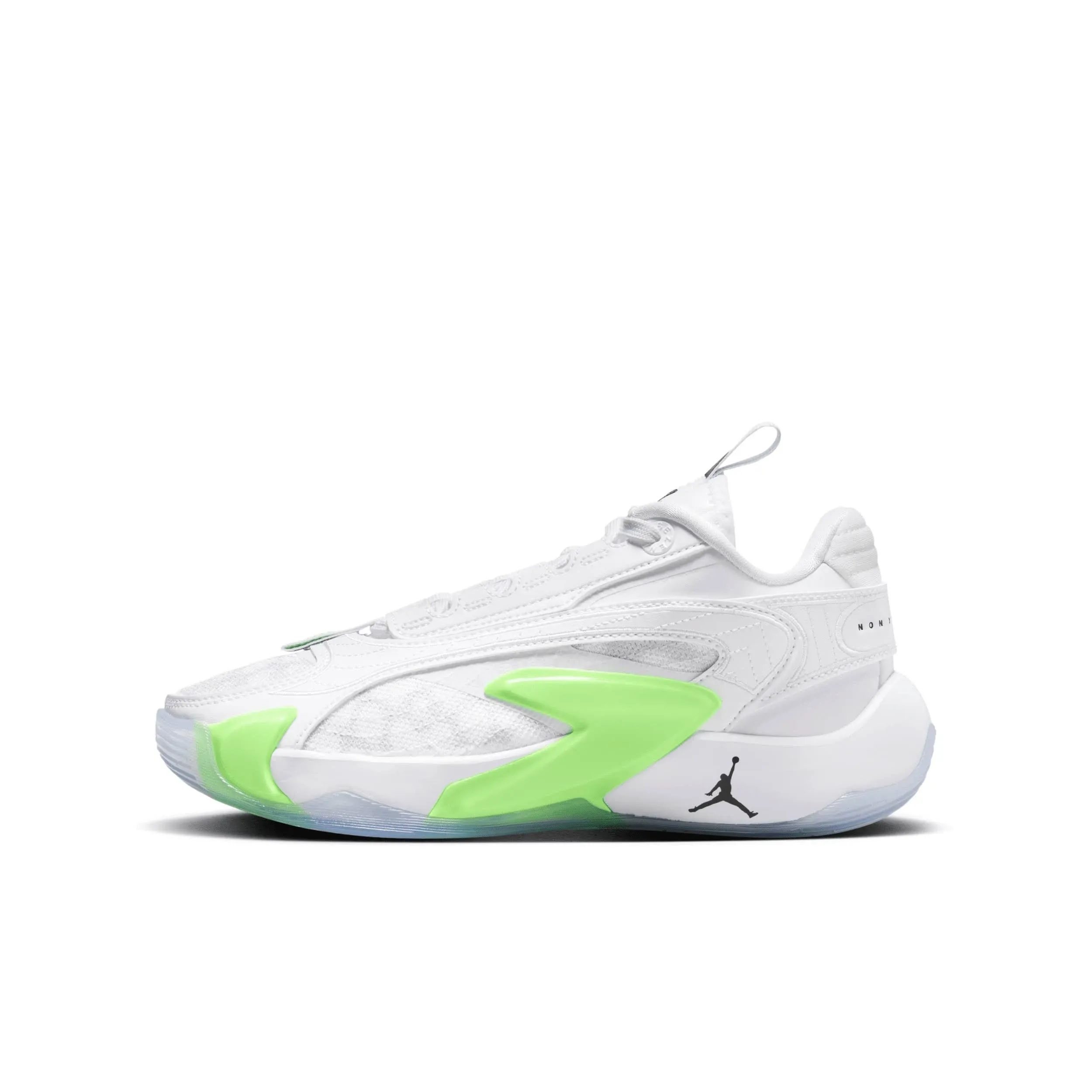 Kids' Jordan Luka 2 Basketball Shoes 7 White/Black/Green Strike