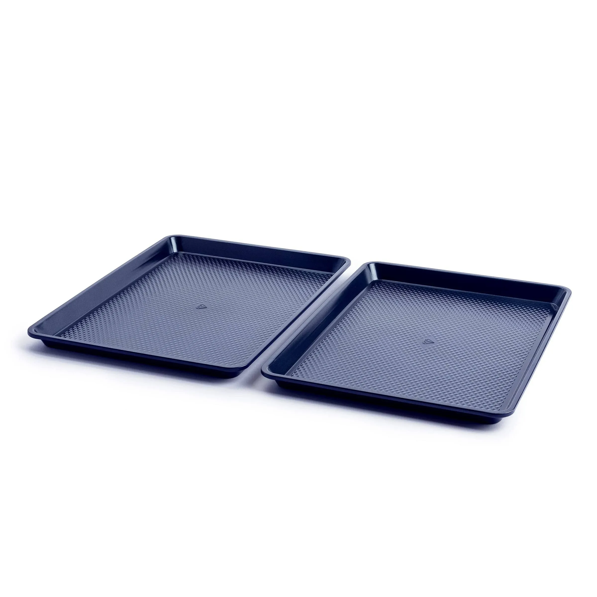 Steel Nonstick 2-Piece Cookie Sheet Set Rust resistant, sheet is dishwasher