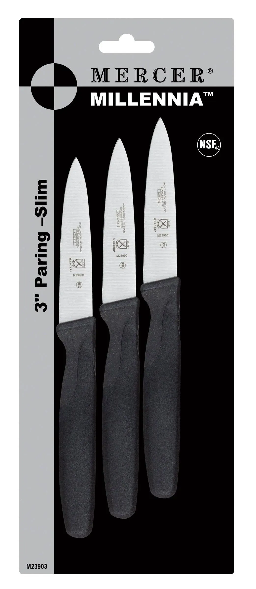 Mercer Cutlery M23903 3 Pack of 3" Paring Knives