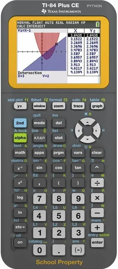 Texas Instruments TI-84 Plus CE with Python Graphing Calculator