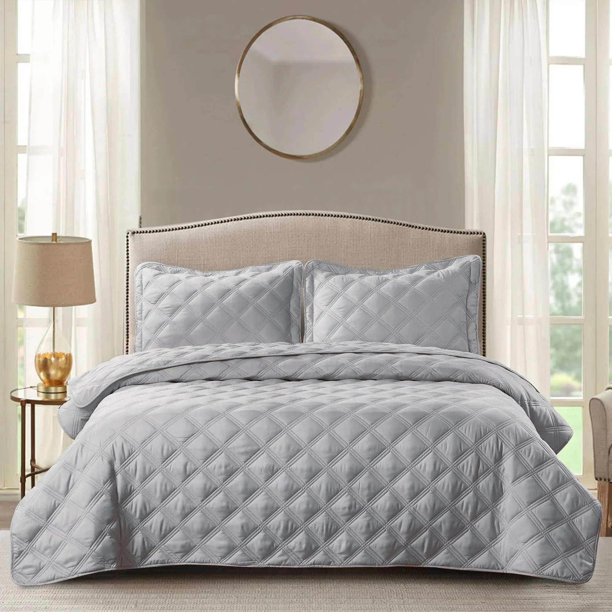 Serenta Charleston Down Alternative 3-Piece Bedspread and Sham Set