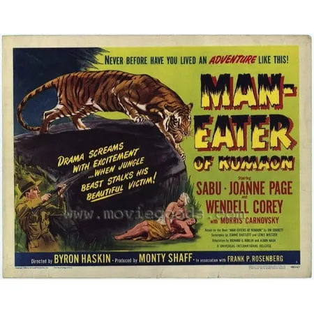 Man-Eater of Kumaon - movie POSTER (Half Sheet Style A) (22 x 28 ) (1948)