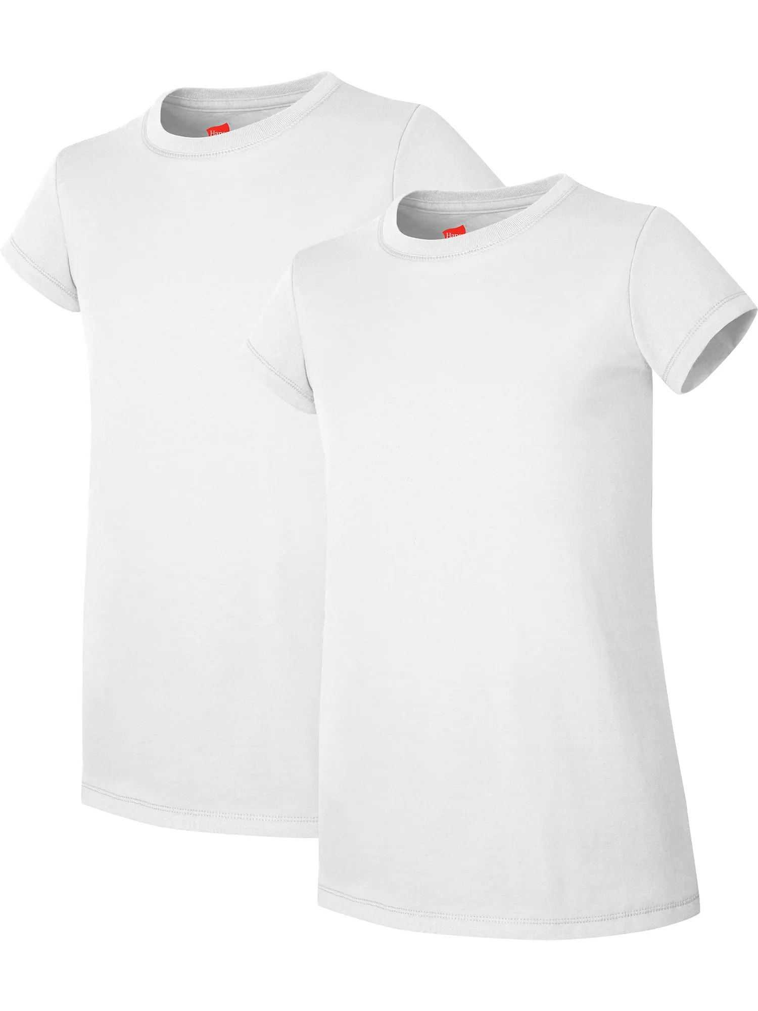 Hanes Girls Jersey Cotton Tee (Pack of 2)