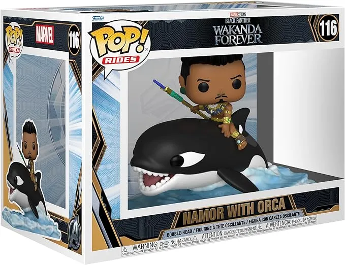 Funko Pop! Ride: Marvel: Black Panther Wakanda Forever - Namor with Orca