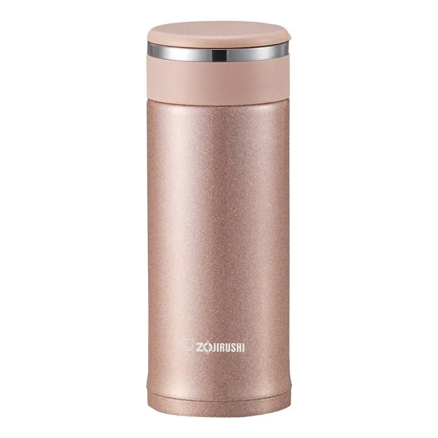 Zojirushi Hot/Cold Stainless 11 oz Travel Mug filter SM-JTE34 Pink Champagne NEW