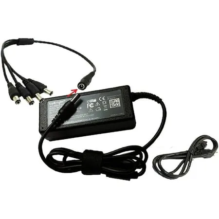 UPBRIGHT to 4 Way Splitter Connector AC / DC Adapter For Samsung SDR-C75300 SDR-C75300N 16 Channel Full HD DVR Digital Video Recorder SDR-C75300N/UC Power Supply