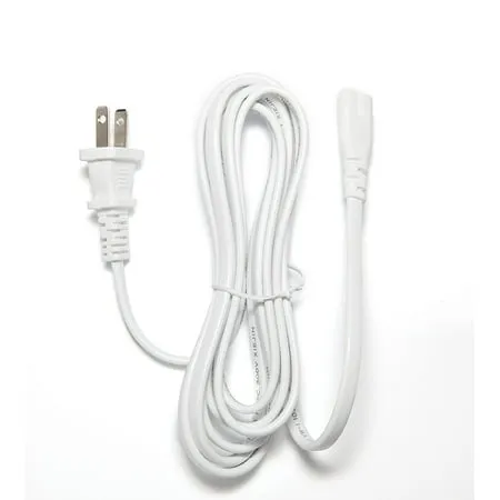 [UL Listed] OMNIHIL White 10 Feet Long AC Power Cord Compatible with Samsung HW-Q80R SOUND BAR