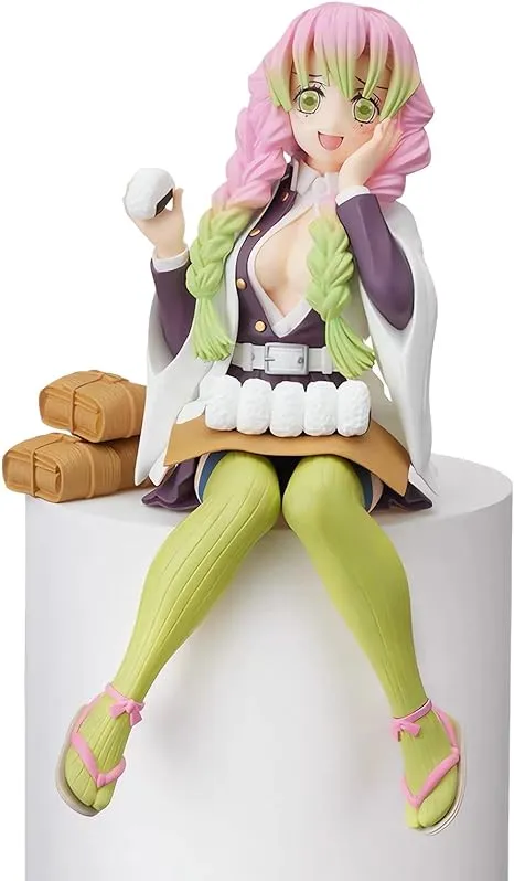 Zenitsu Agatsuma Ghost Slayer Figure Eat Rice Balls Series Action Figure Toys Collection Anime Sitting Pose Character Action Figure (Onigiri My Wife Kindness)