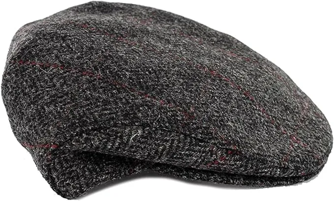 Mucros Weavers Irish Trinity Flat Cap for Men, Newsboy Hat (Large, Col 27 Green Herringbone)